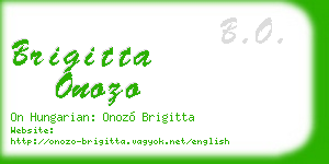 brigitta onozo business card