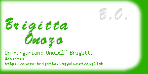 brigitta onozo business card